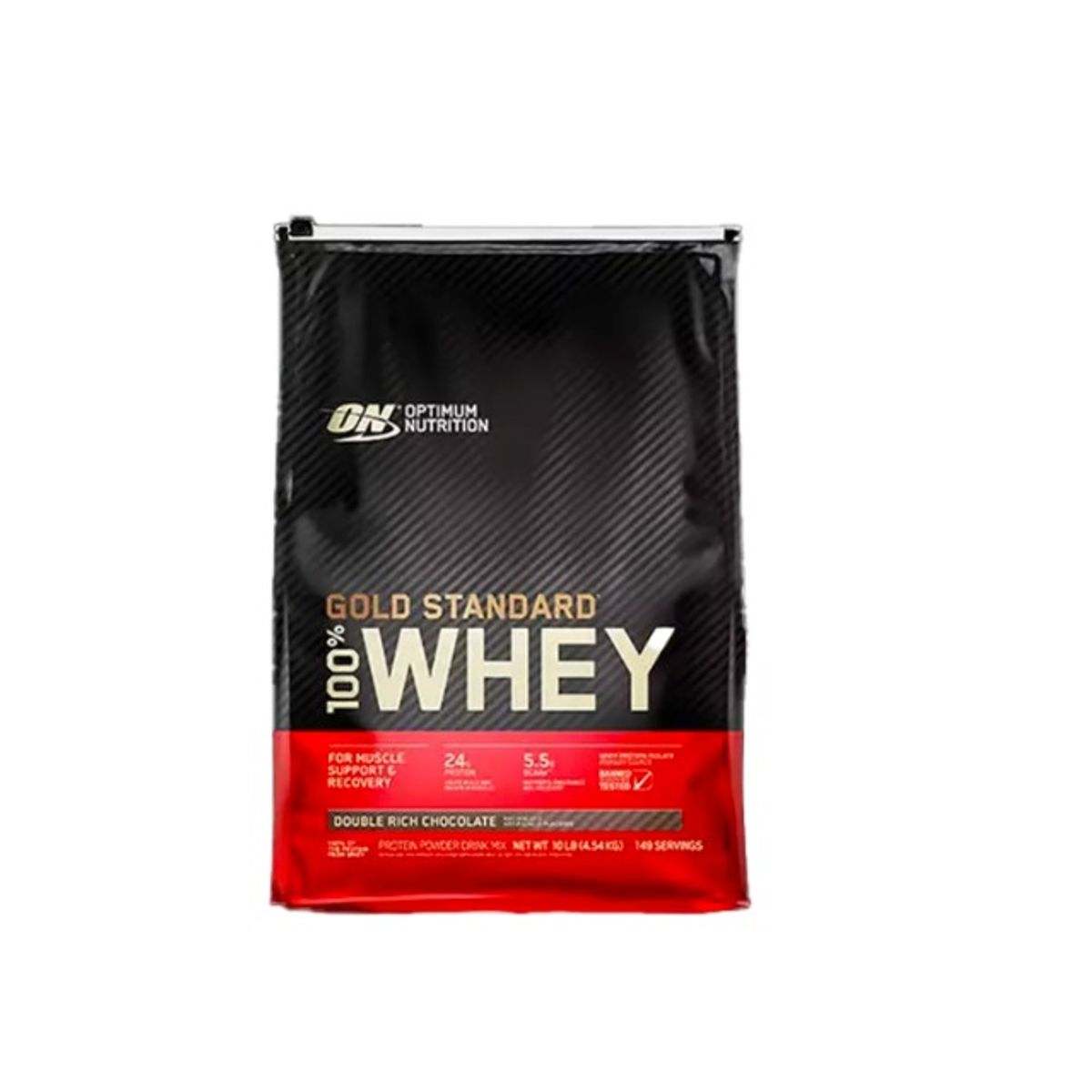 OPTIMUN NUTRITION - Proteína Gold Standard Whey 10lb - Optimum Nutrition - Double Rich Chocolate