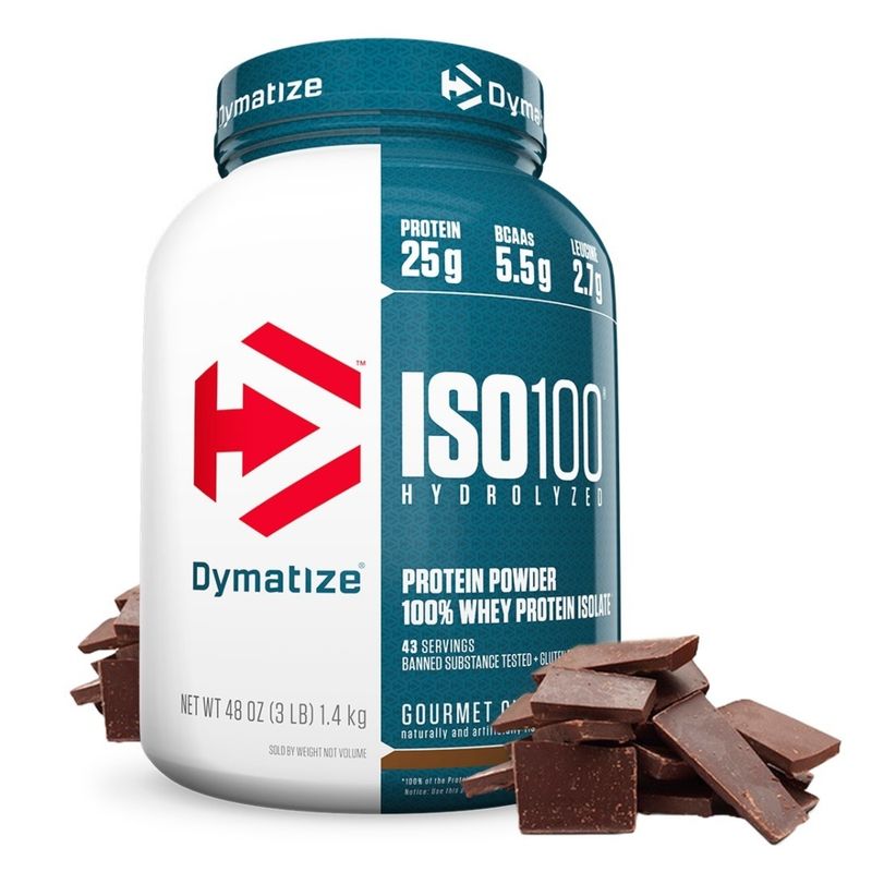 DYMATIZE - Proteína aislada ISO 100 3lb - Dymatize - Chocolate