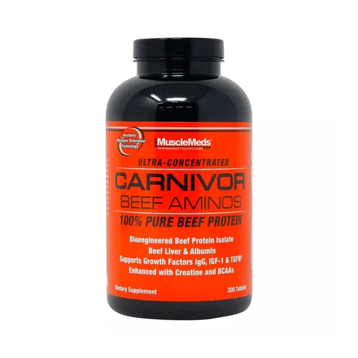 MUSCLEMEDS - AMINO CARNIVOR BEEF 300 TABLETAS - MUSCLEMEDS