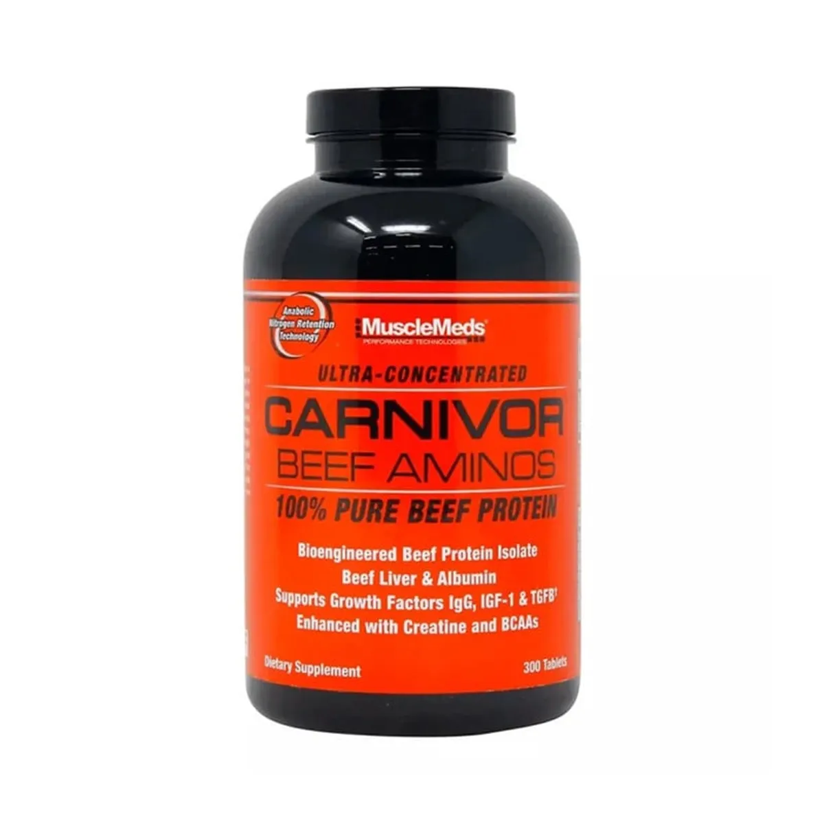 MUSCLEMEDS - AMINO CARNIVOR BEEF 300 TABLETAS - MUSCLEMEDS