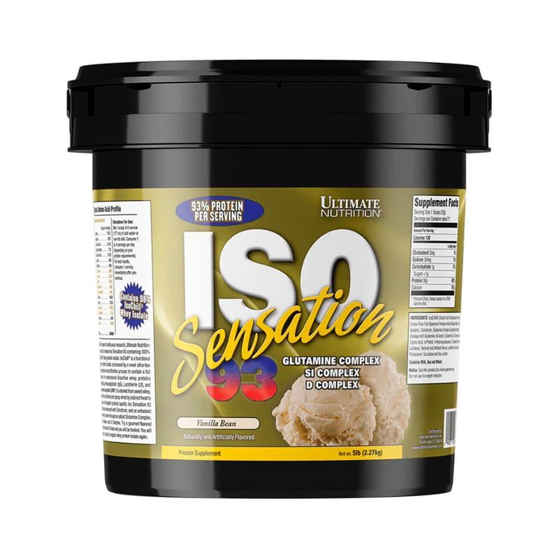 ULTIMATE NUTRITION - PROTEÍNA AISLADA ISO SENSATION 5LB VAINILLA - ULTIMATE NUTRITION