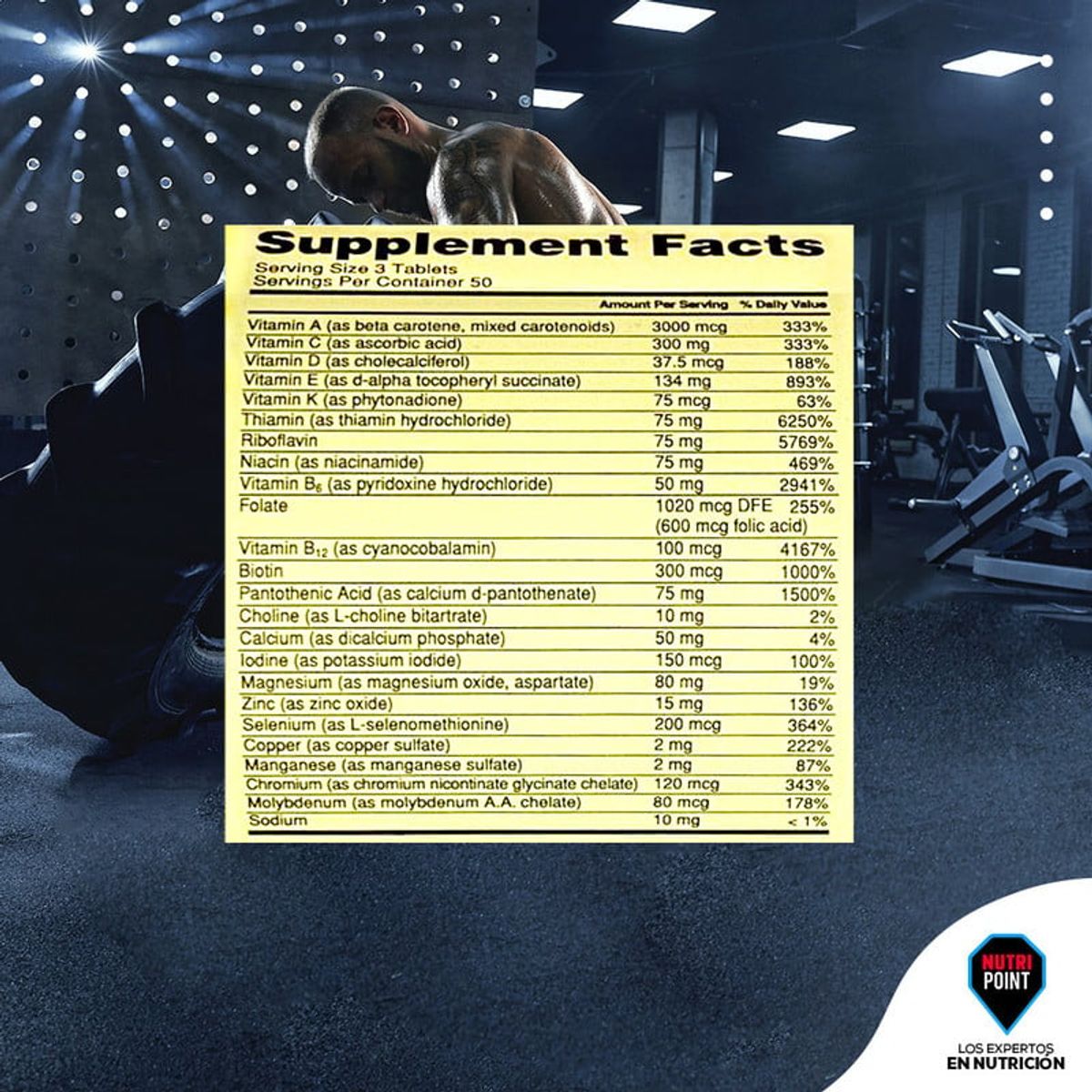 OPTIMUN NUTRITION - MULTIVITAMÍNICO OPTI-MEN FRASCO 150 CÁPSULAS