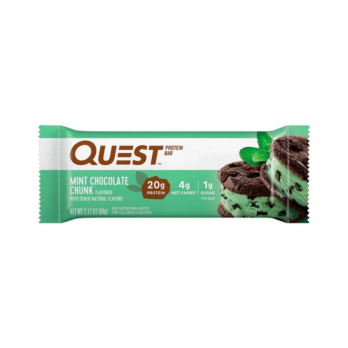 QUEST - Barras de proteína 60gr Mint Chocolate Chunk - Quest Nutrition