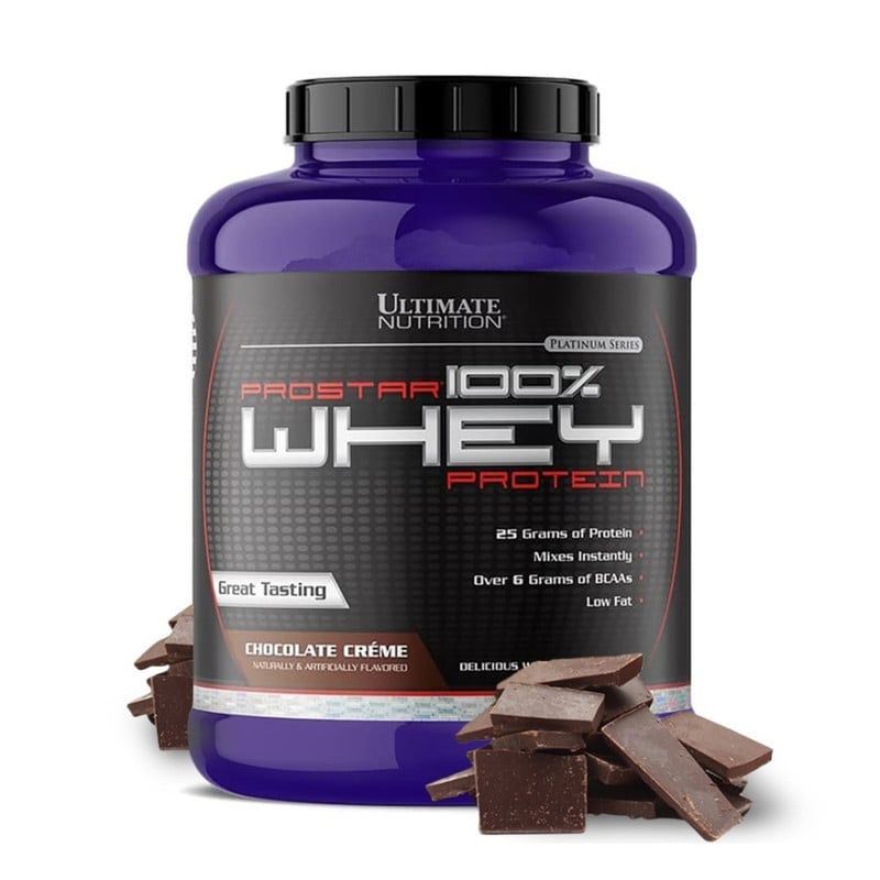 ULTIMATE NUTRITION - PROTEÍNA PROSTAR 100 % WHEY 5LB CHOCOLATE - ULTIMATE NUTRITION