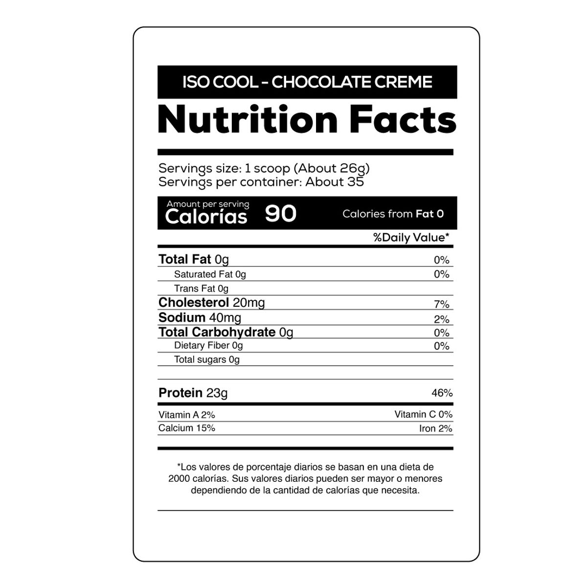 ULTIMATE NUTRITION - Proteína Aislada Iso Cool 2lb Chocolate - Ultimate Nutrition