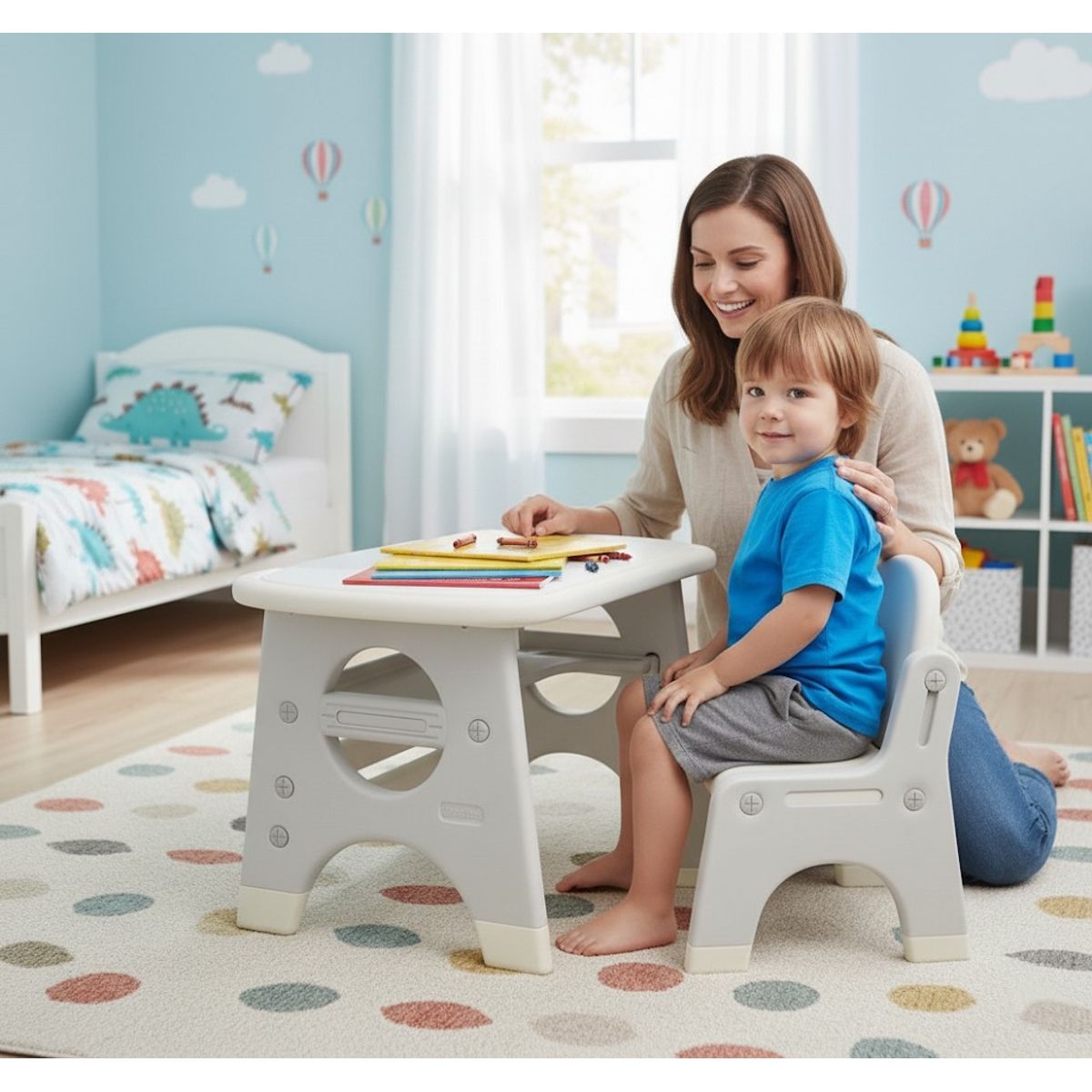 PERU IMPORTACIONES - ESCRITORIO PIZARRA BORRABLE EN FORMA DE DINOSAURIO