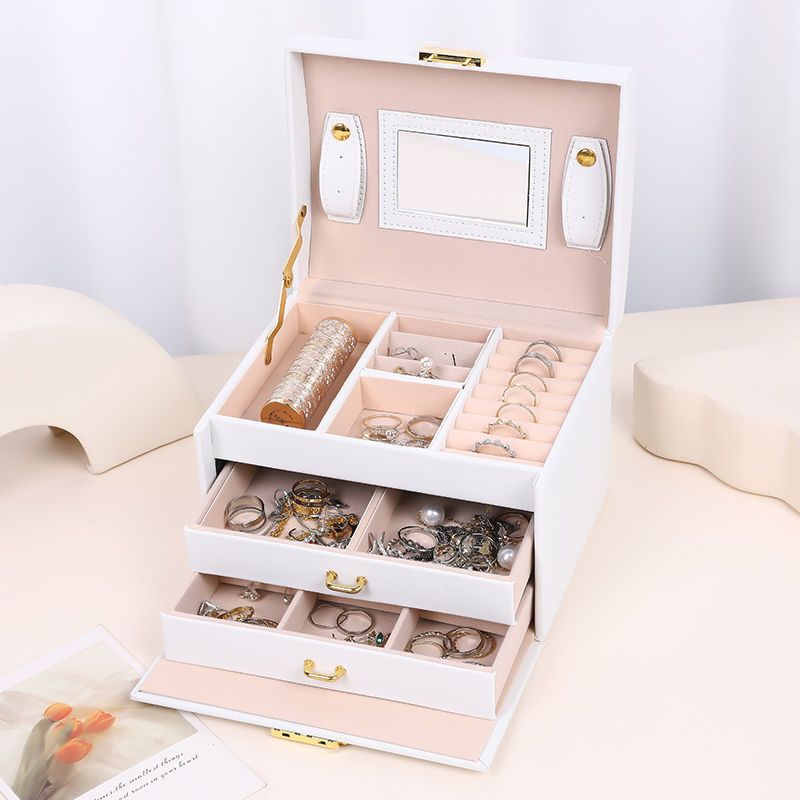 GENERICO - Caja Organizadora de joyas Color Blanco