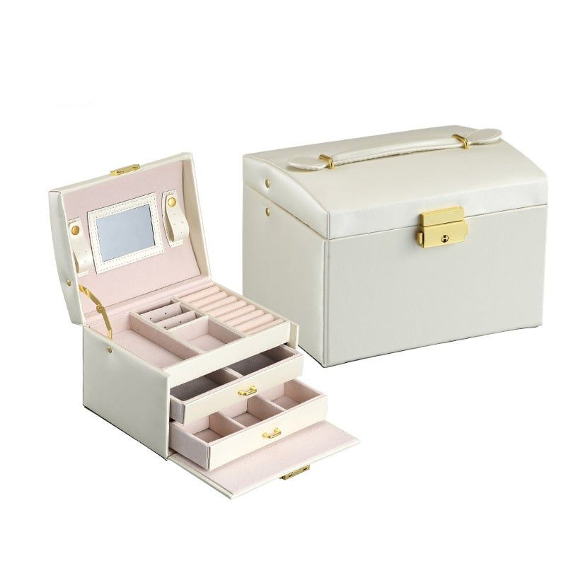 GENERICO - Caja Organizadora de joyas Color Blanco