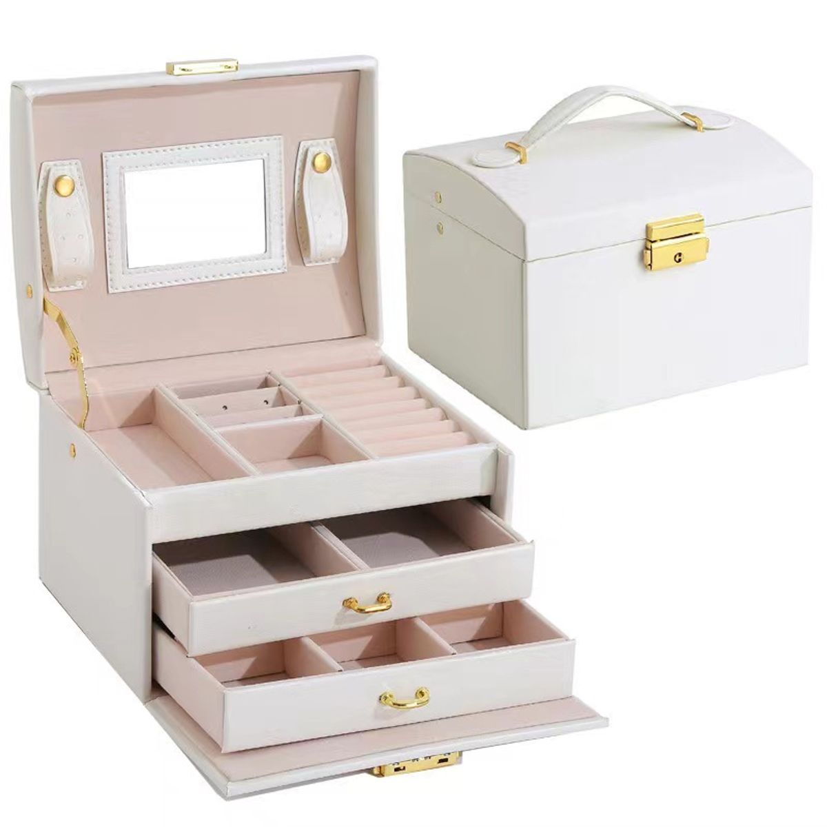 GENERICO - Caja Organizadora de joyas Color Blanco