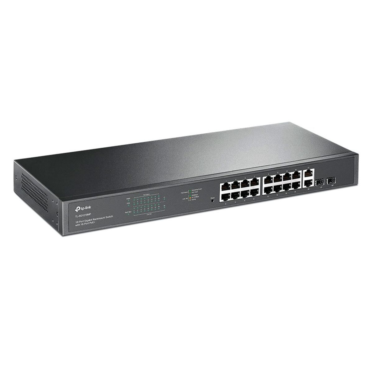 TP LINK - TP-LINK TL-SG1218MP Switch PoE 16 Puertos Gigabit 2SFP 250W