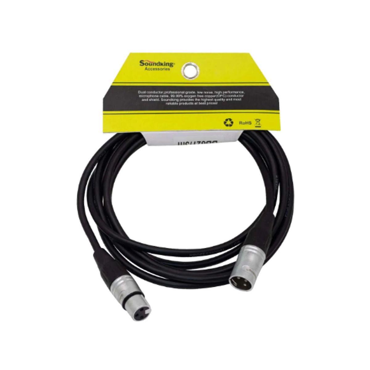 GENERICO - Cable para Micrófono Jack XLR a Plug XLR 1 Metro BB827/1M SOUNDKING