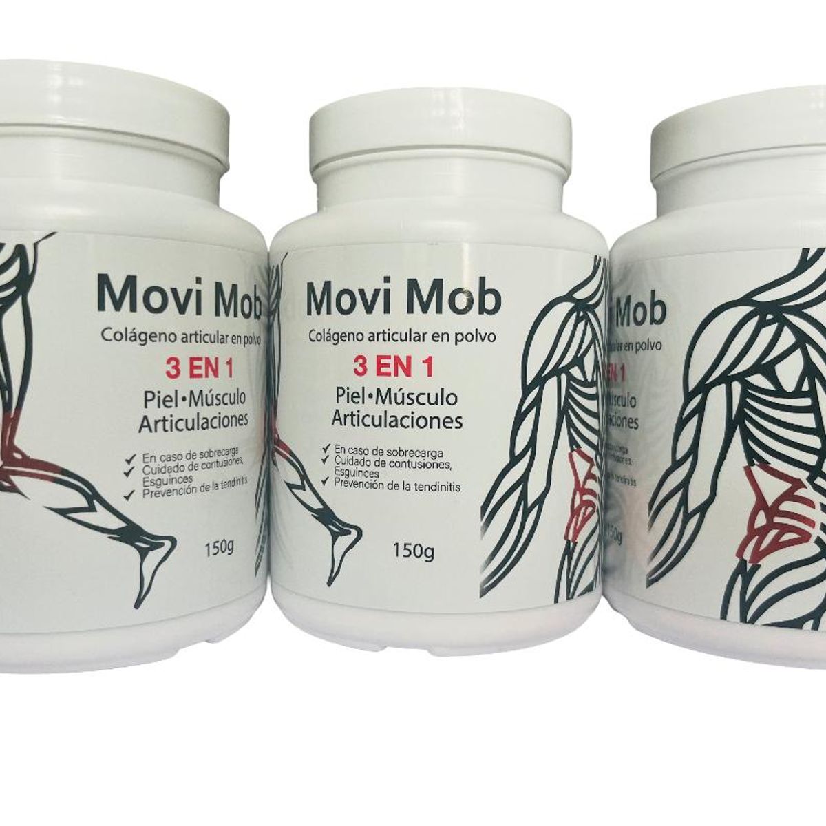 GENERICO - Colágeno con Cartilago de Tiburon,  Magnesio, curcuma  y uña de gato + regalo PACK X3 MOV MOB