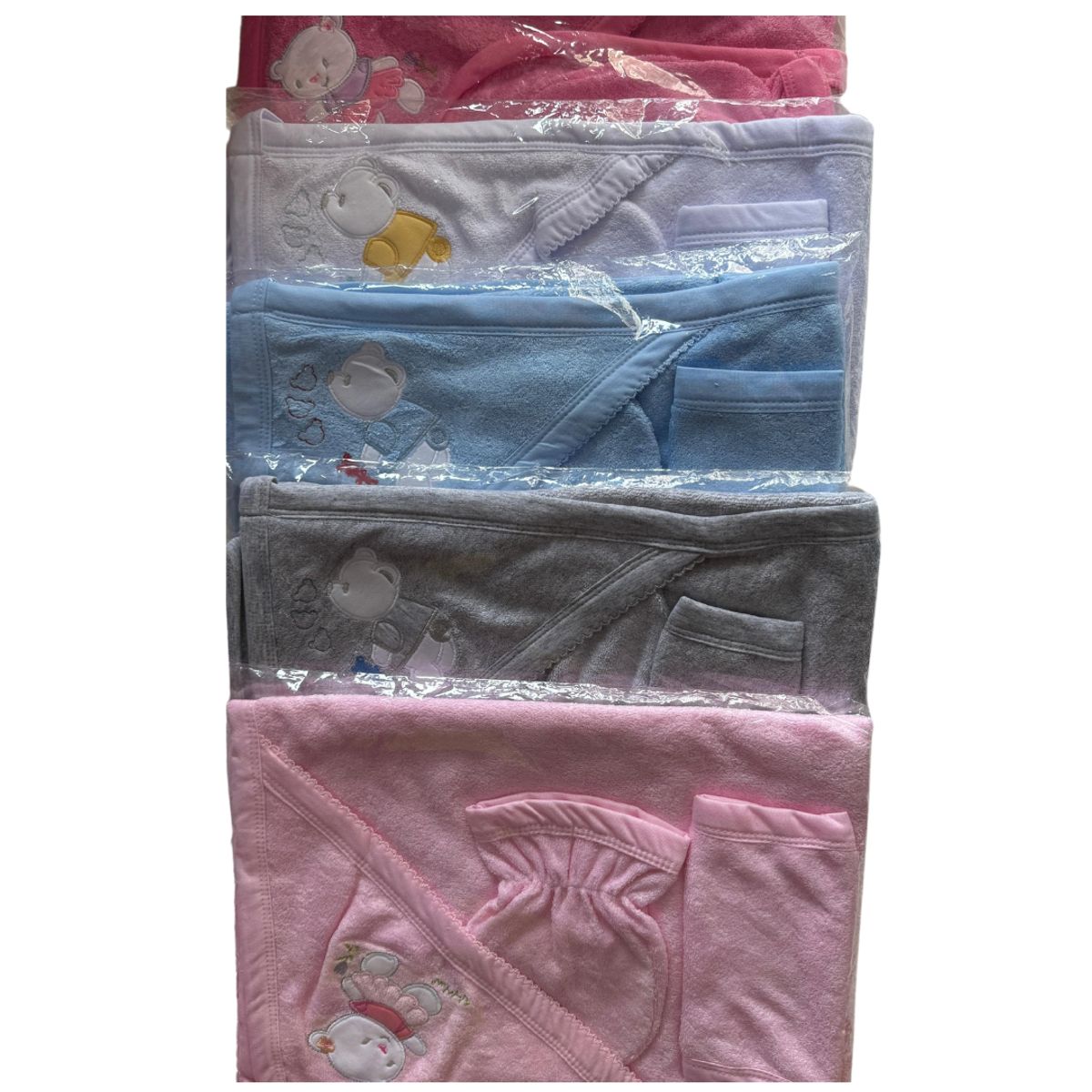 GENERICO - Toalla Con Capucha Para Bebe color Plomo