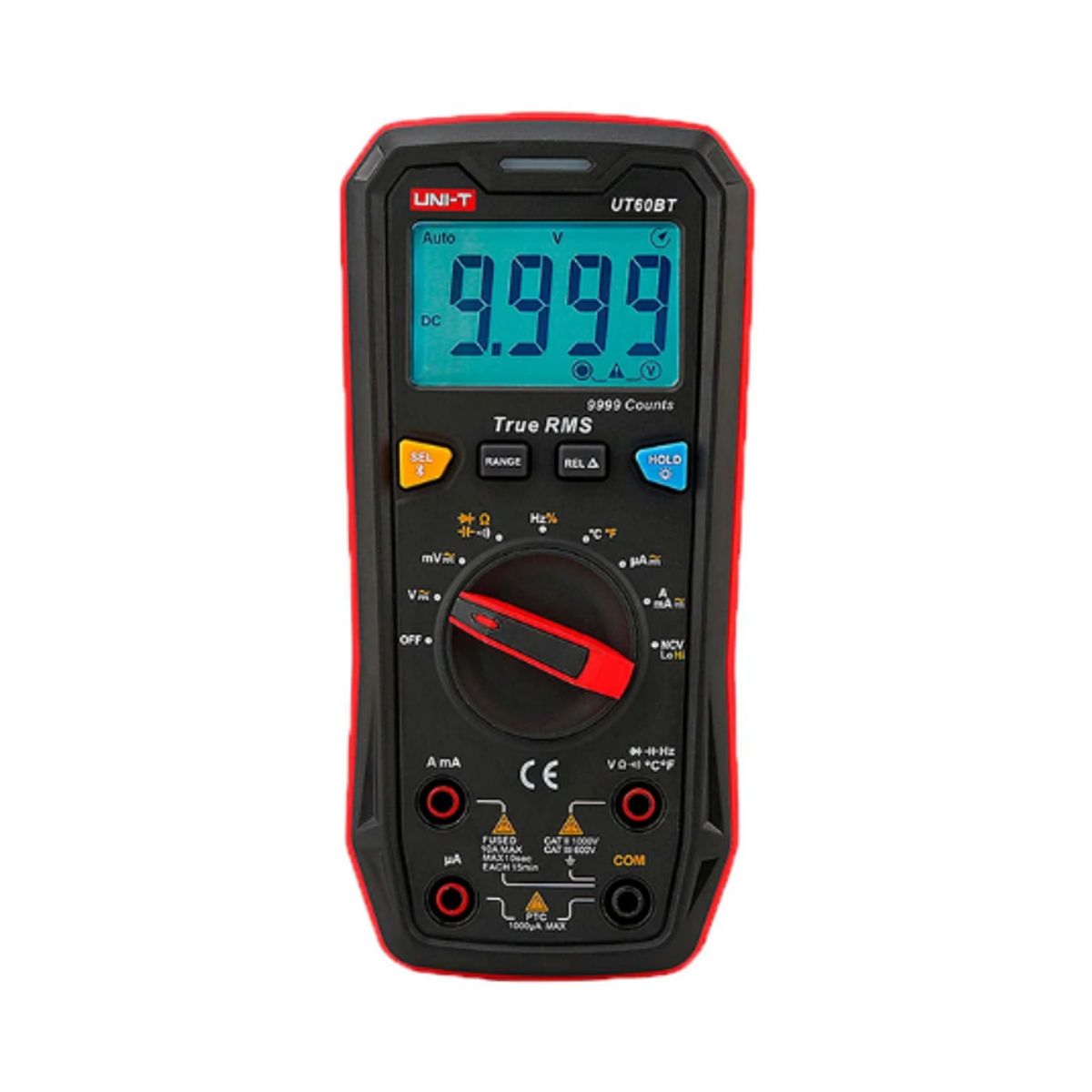 UNI T - Multímetro Digital con True RMS ACDC Temperatura y Bluetooth UT60BT
