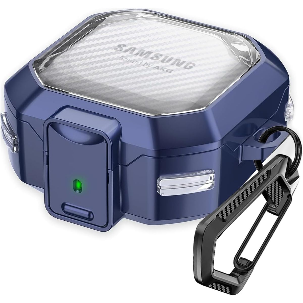 GENERICO - Funda transparente para Samsung Galaxy Buds FE - Azul