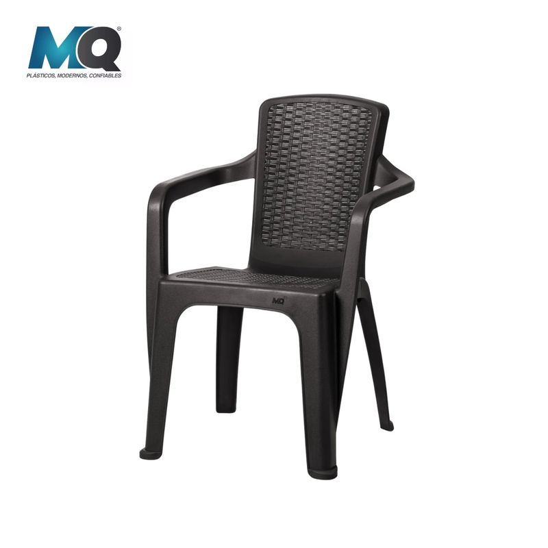 QRUBBER - Silla ExteriorInterior Modelo Infinity Color Café Oscuro  MQ