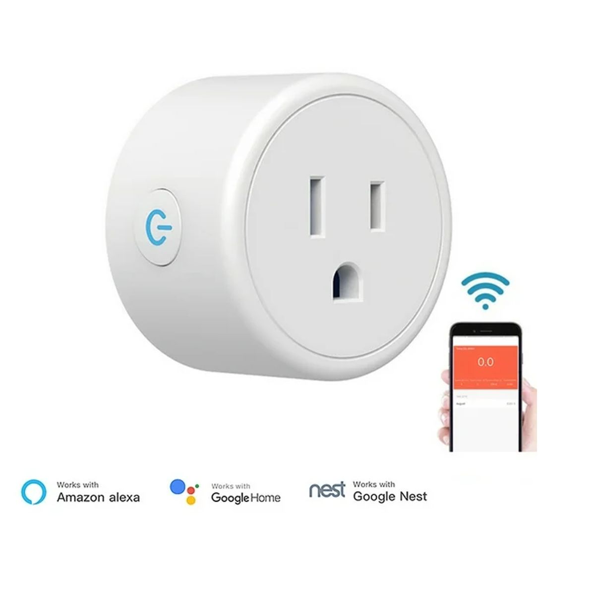 GENERICO - Enchufe Eléctrico Inteligente Smart Wifi Con Control De Voz