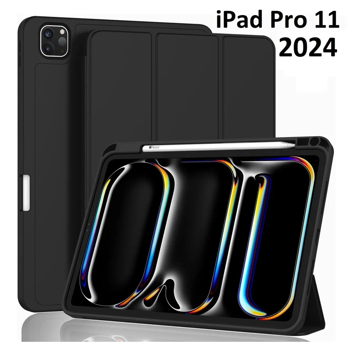 GENERICO - Funda Smart Cover para iPad Pro 11 M4 2024 A2836 A2837 Protector Case