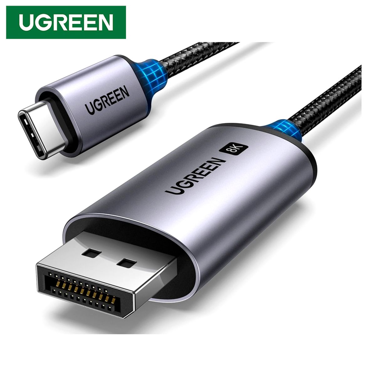 UGREEN - Cable Ugreen Tipo C a DisplayPort 8k 60Hz Thunderbolt 3 4 - 2m
