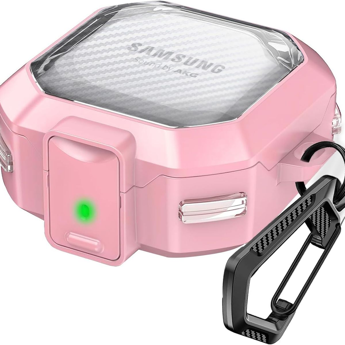 GENERICO - Funda transparente para Samsung Galaxy Buds 2 Pro - Rosado