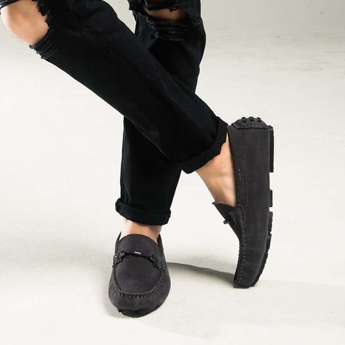 SHANDIAN - Zapato Formal Hombre Cuero Negro