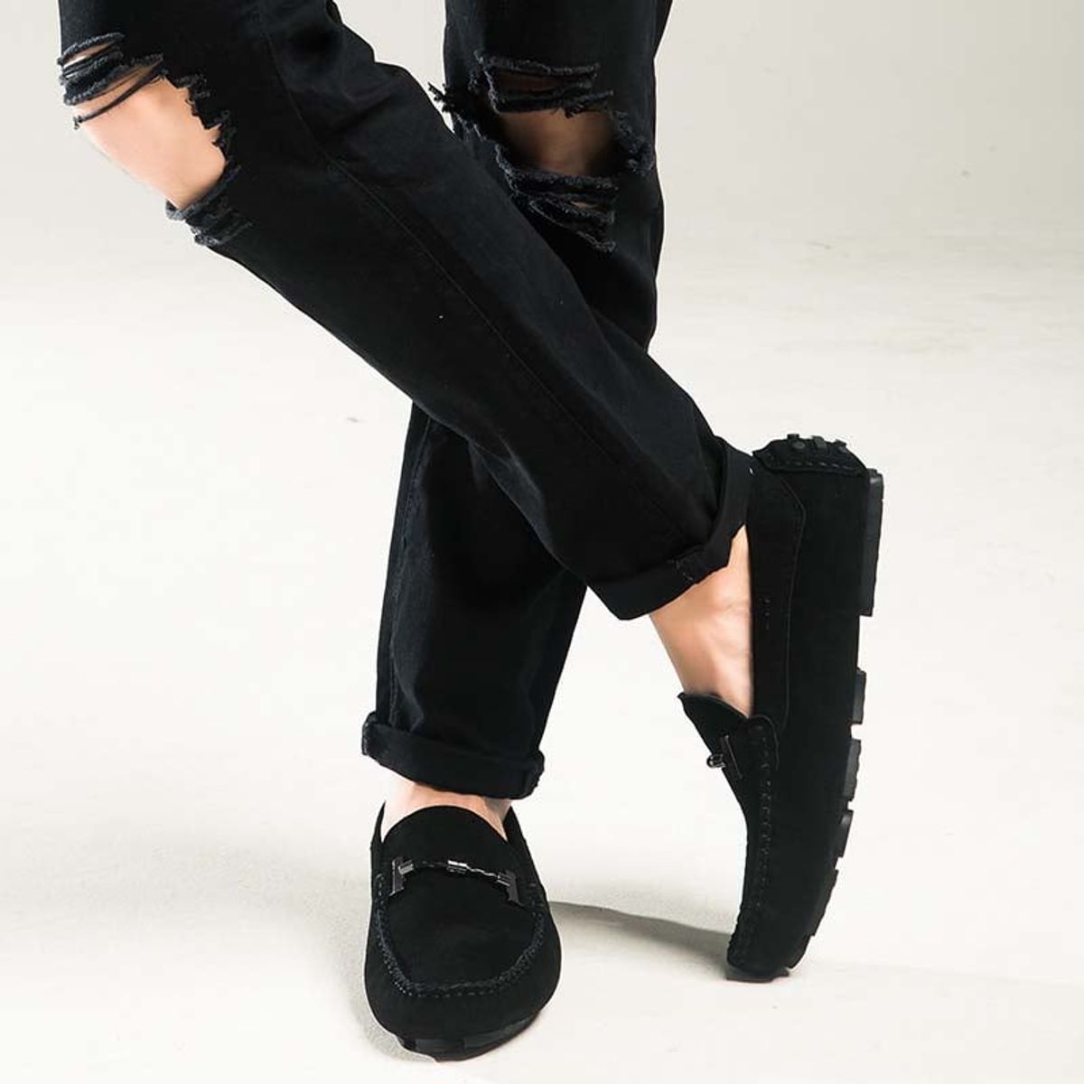 SHANDIAN - Zapato Formal Hombre Cuero Negro