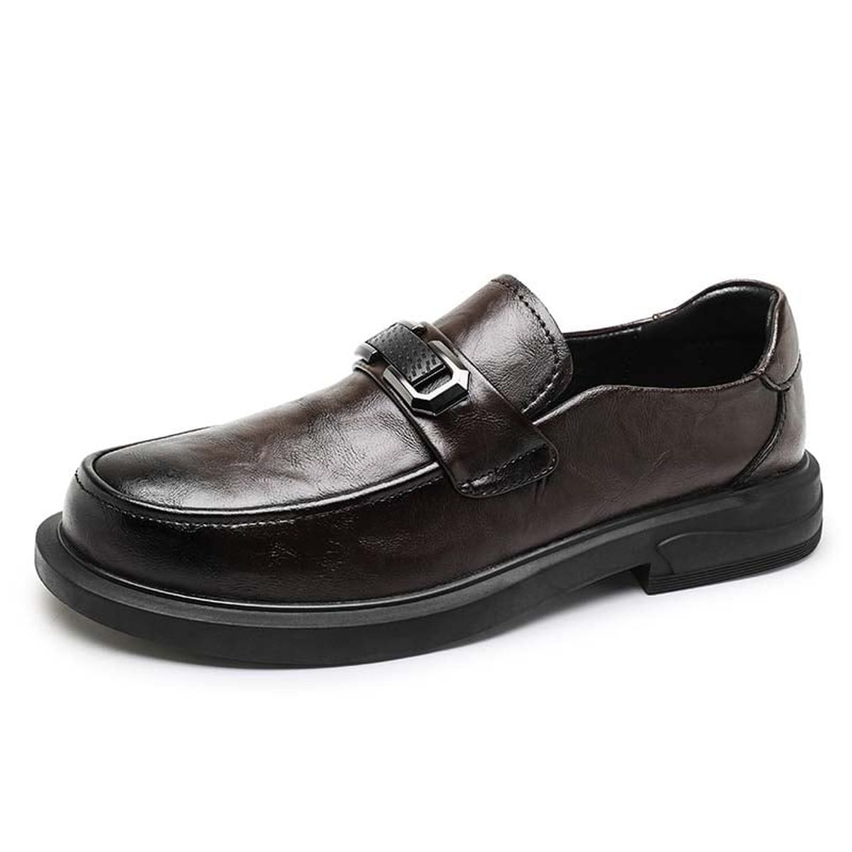 SHANDIAN - Zapato Formal Hombre Cuero Negro