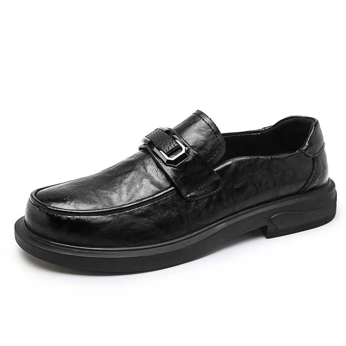 SHANDIAN - Zapato Formal Hombre Cuero Negro