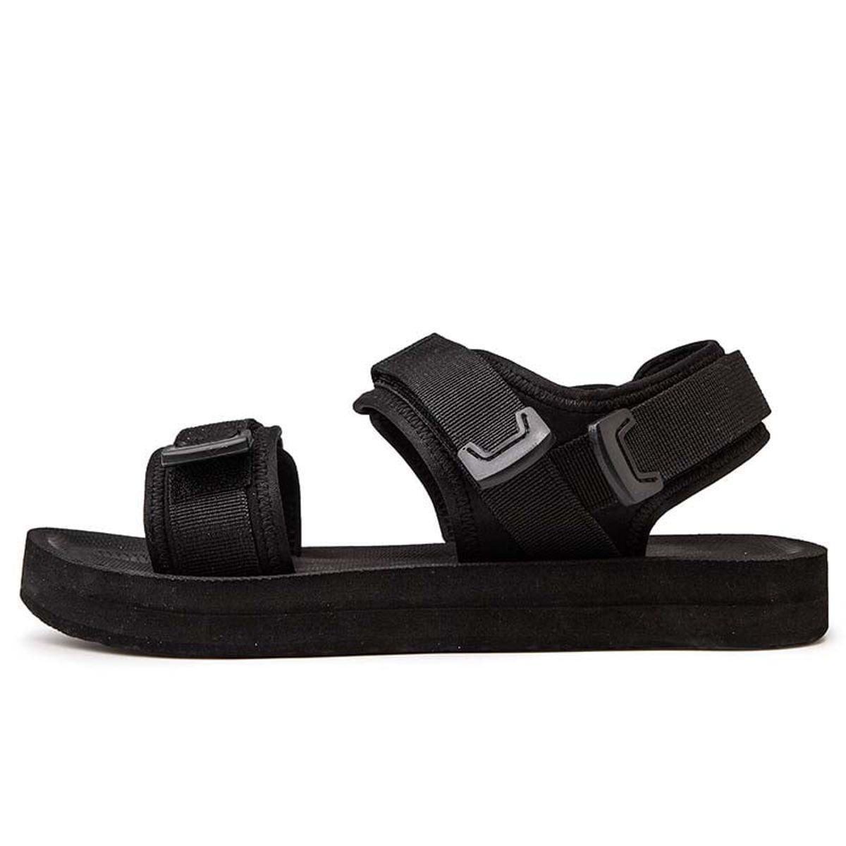 SHANDIAN - Sandalias Dedo Abierto Pantuflas Hombre Negro