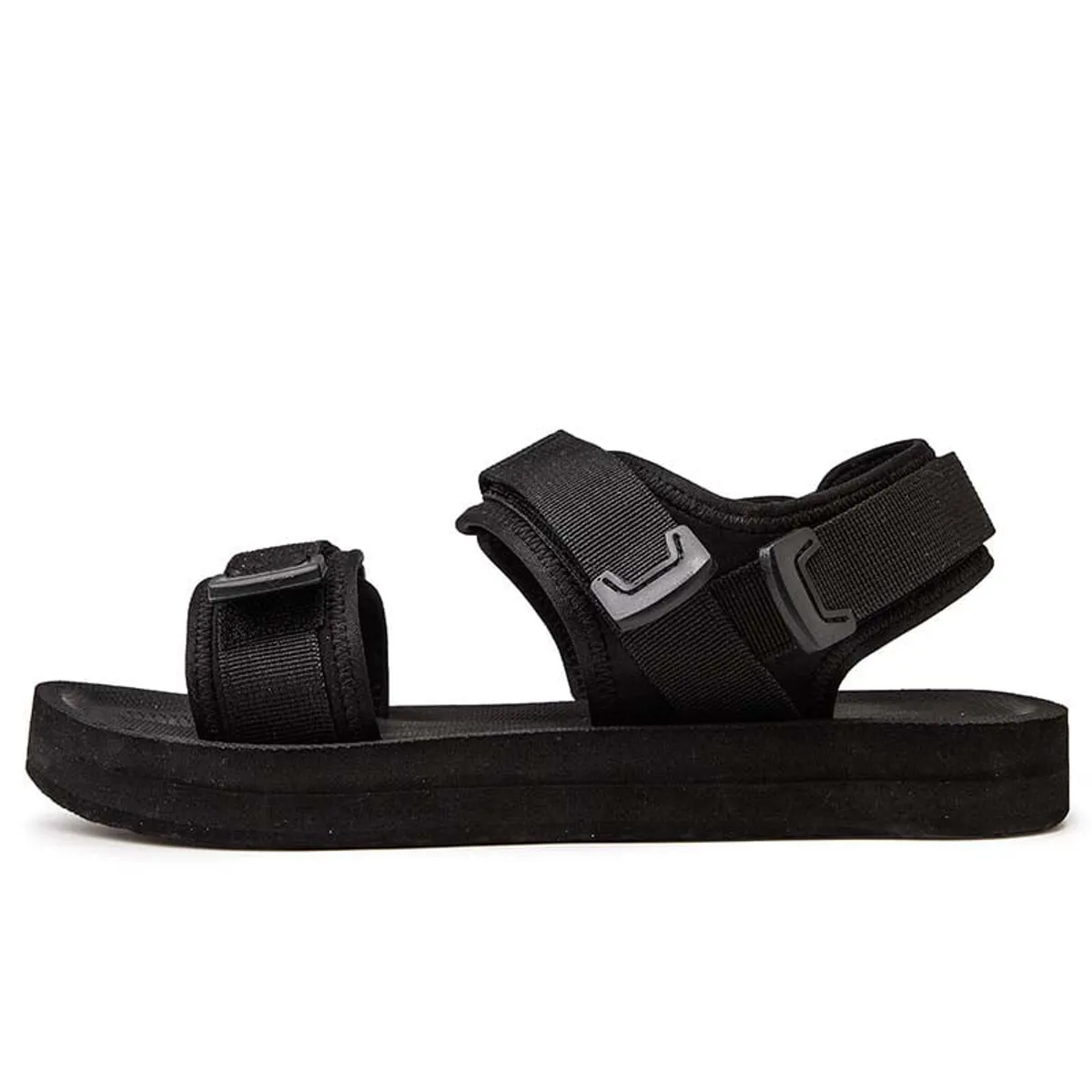 SHANDIAN - Sandalias Dedo Abierto Pantuflas Hombre Negro