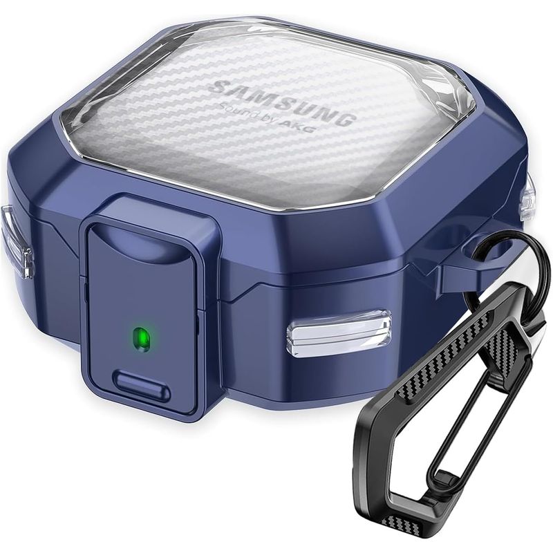 GENERICO - Funda transparente para Samsung Galaxy Buds Pro - Azul