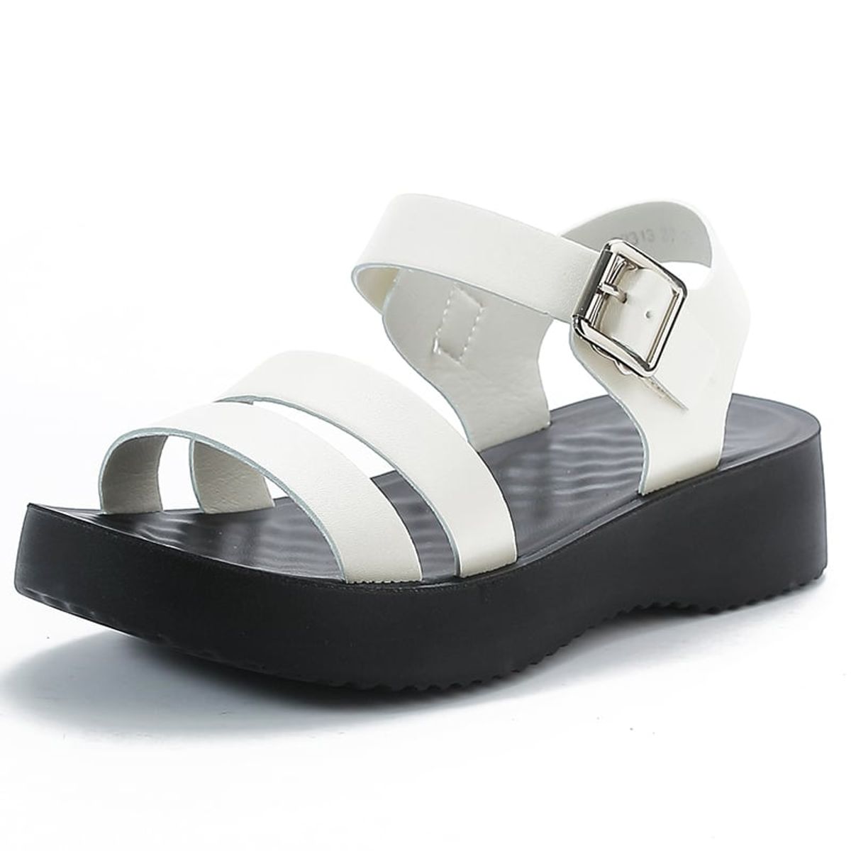 SHANDIAN - Sandalias Dedo Abierto Pantuflas Mujer Beige