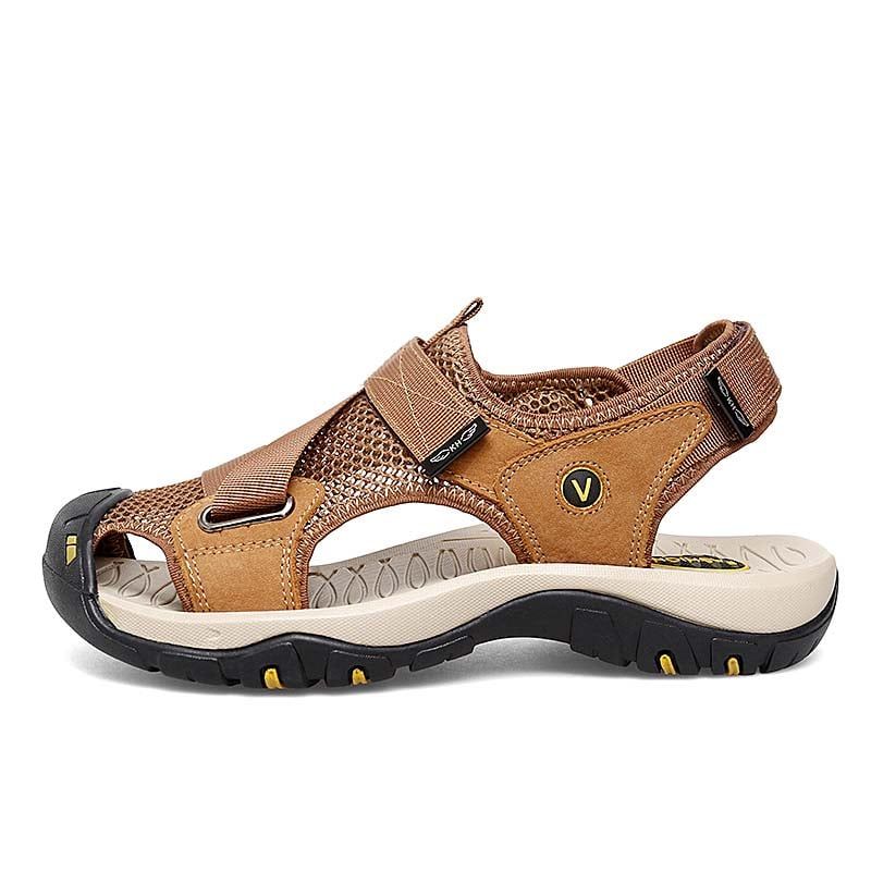 SHANDIAN - Sandalia de Trekking Para Explorar con Estilo Hombre Negro