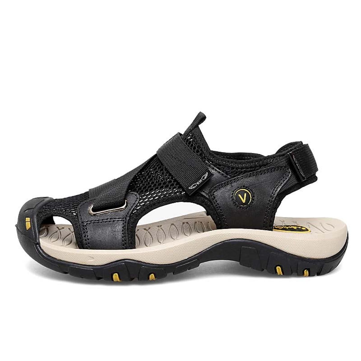 SHANDIAN - Sandalia de Trekking Para Explorar con Estilo Hombre Negro