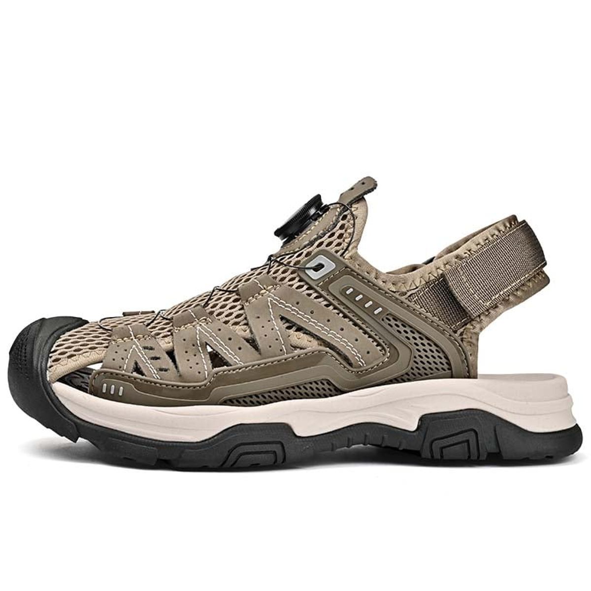 SHANDIAN - Sandalia de Trekking Para Explorar con Estilo Hombre Negro