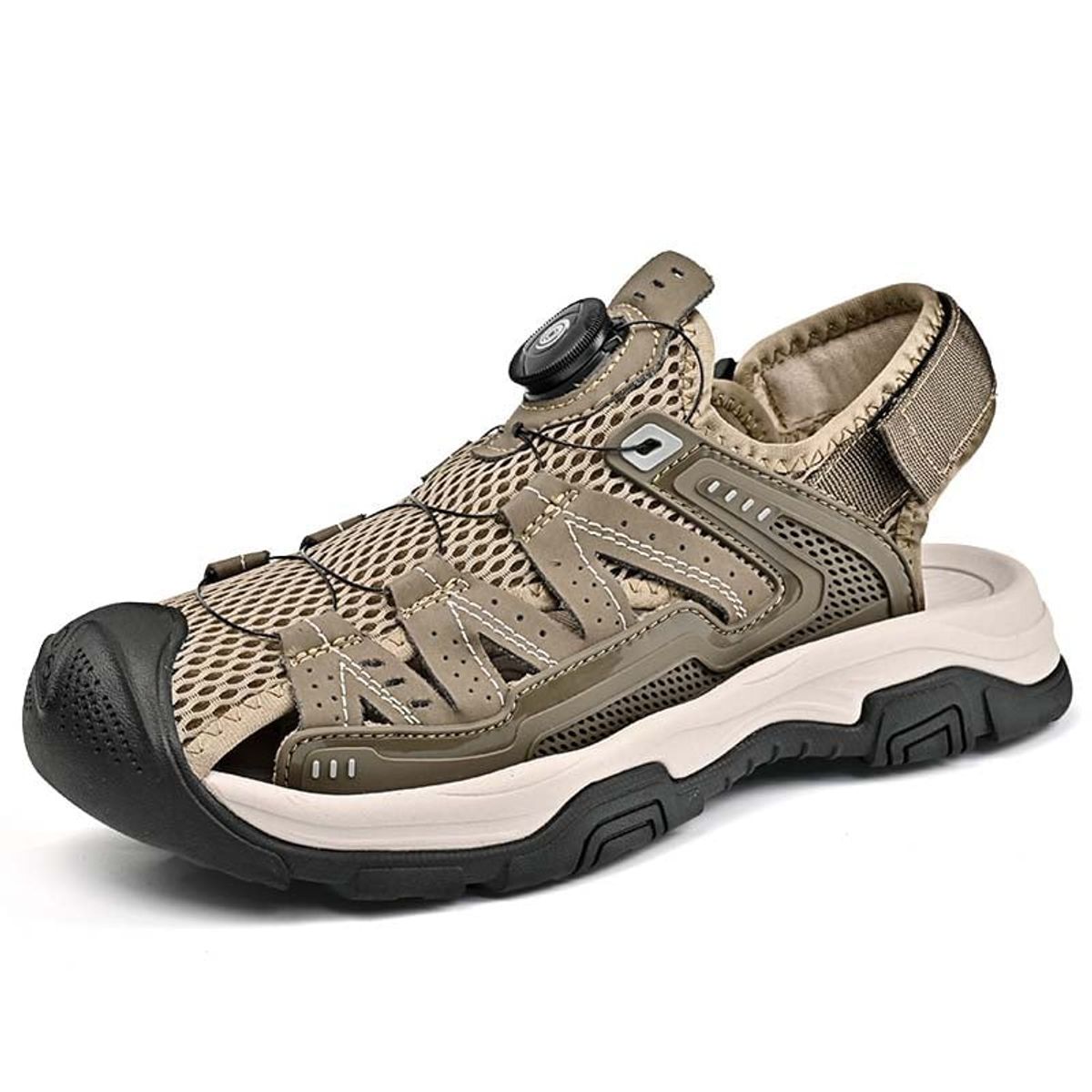 SHANDIAN - Sandalia de Trekking Para Explorar con Estilo Hombre Negro