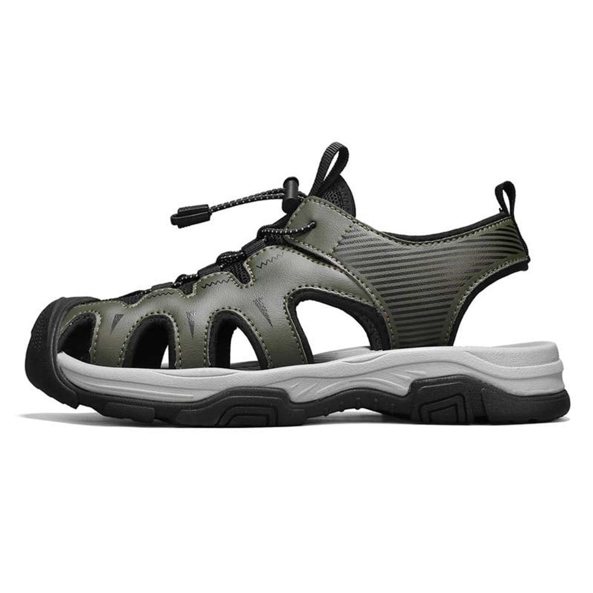 SHANDIAN - Sandalia de Trekking Para Explorar con Estilo Hombre Negro