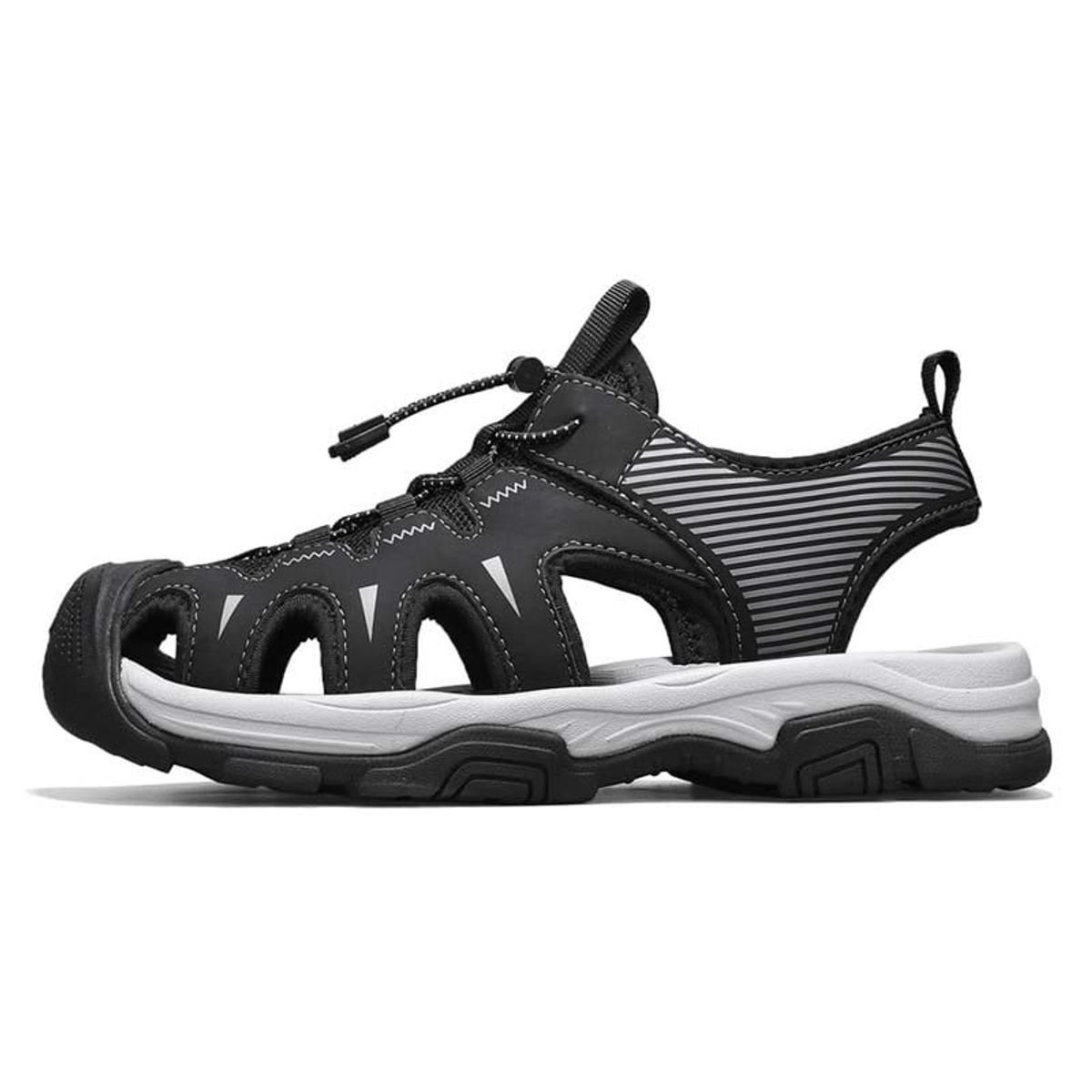 SHANDIAN - Sandalia de Trekking Para Explorar con Estilo Hombre Negro