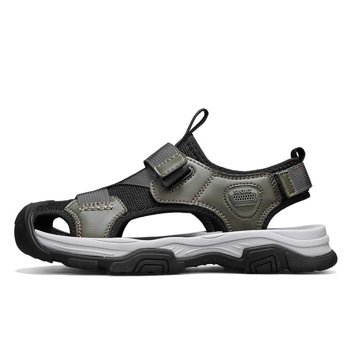 SHANDIAN - Sandalia de Trekking Para Explorar con Estilo Hombre Negro