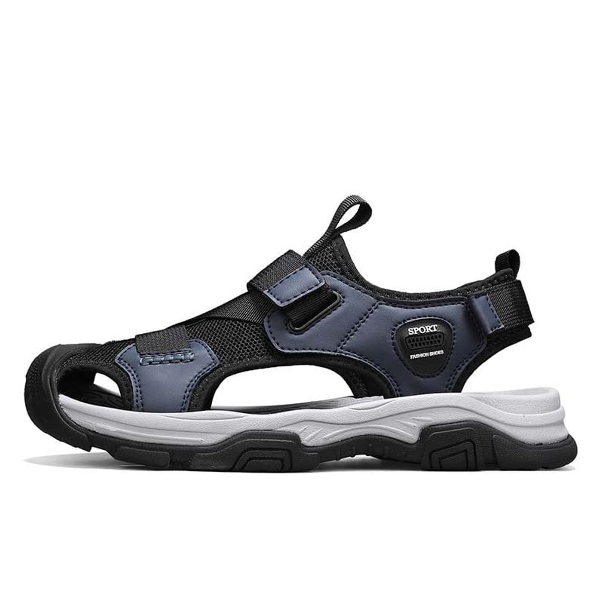 SHANDIAN - Sandalia de Trekking Para Explorar con Estilo Hombre Negro