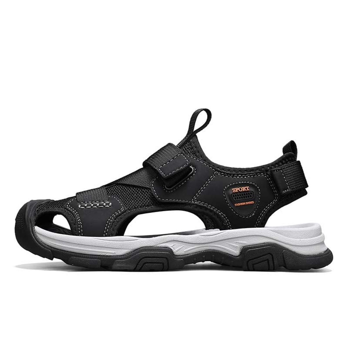 SHANDIAN - Sandalia de Trekking Para Explorar con Estilo Hombre Negro