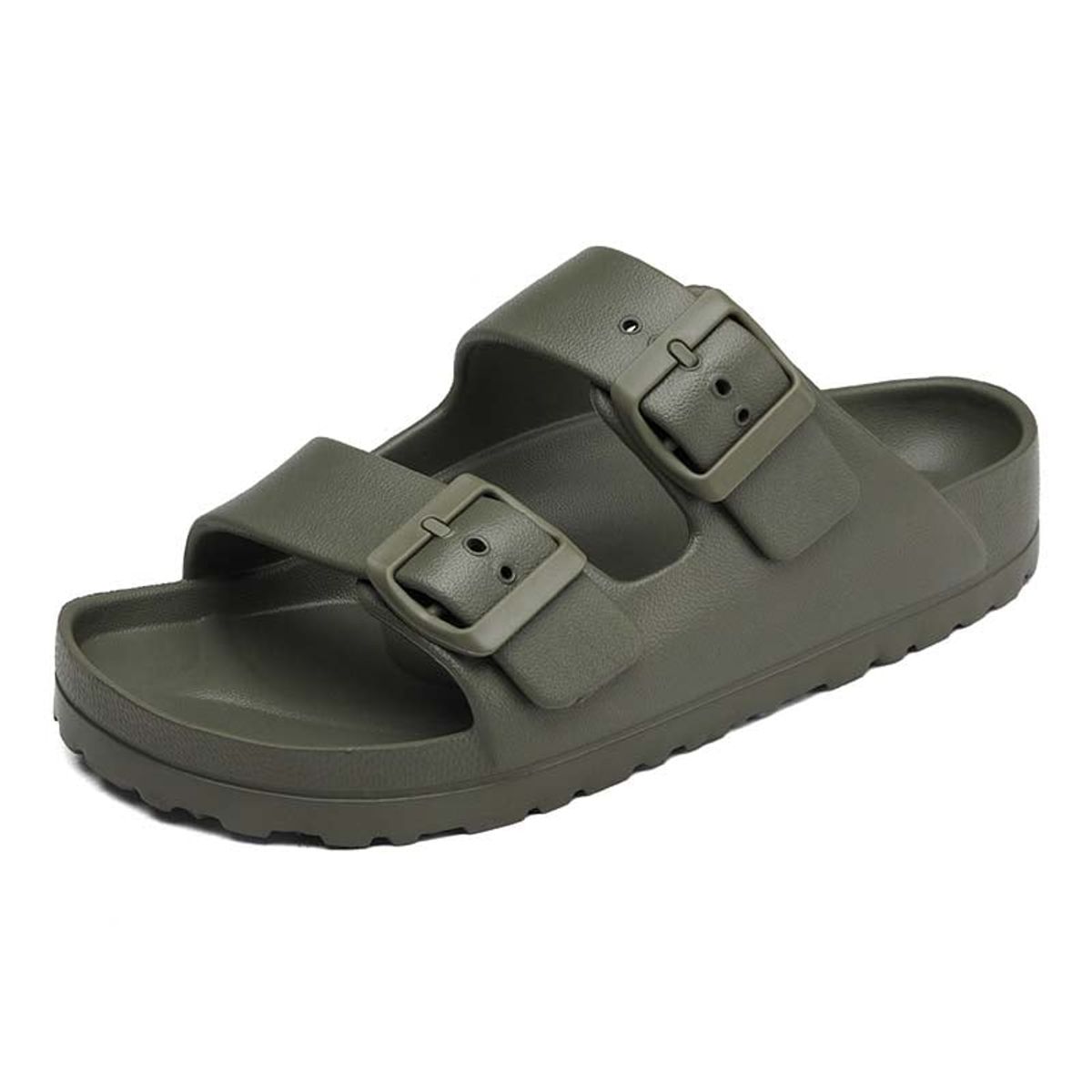 SHANDIAN - Sandalias Dedo Abierto Pantuflas Mujer Verde