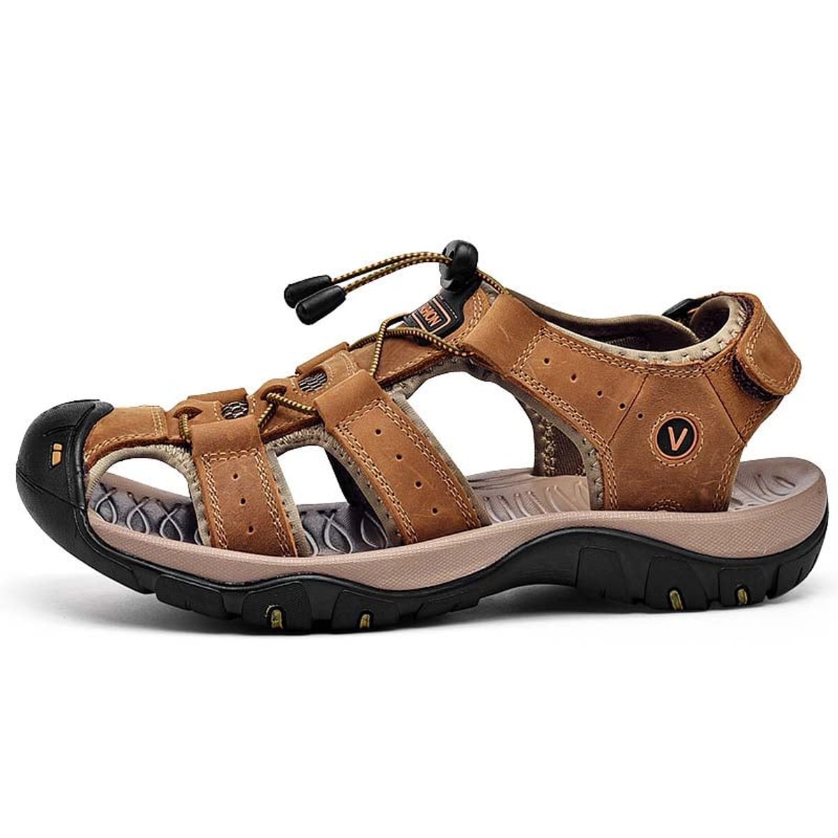 SHANDIAN - Sandalia de Trekking Para Explorar con Estilo Hombre Negro