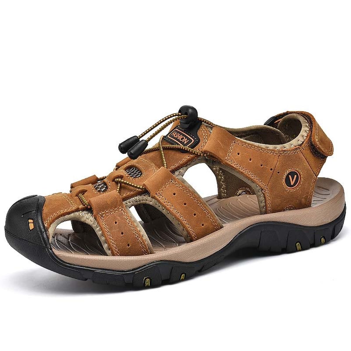 SHANDIAN - Sandalia de Trekking Para Explorar con Estilo Hombre Negro