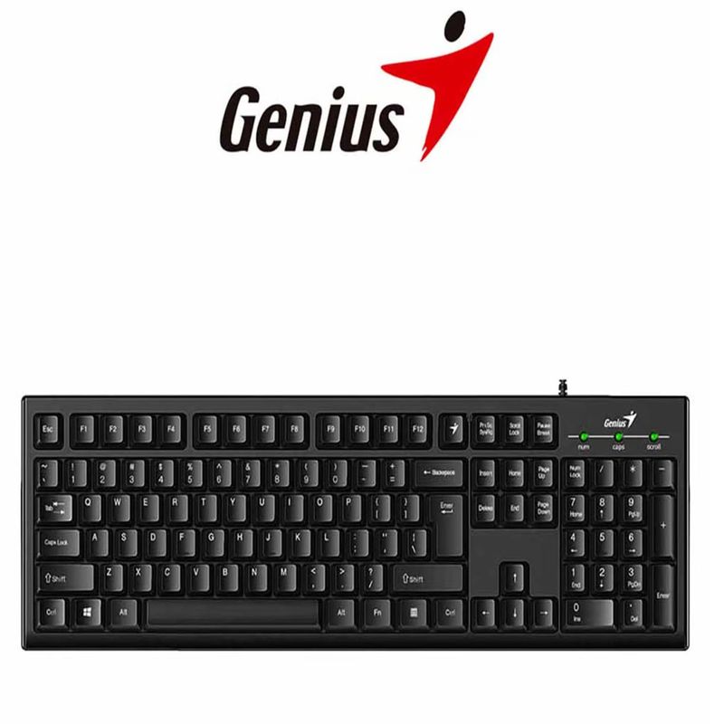 GENIUS - TECLADO GENIUS SMART KB-100 USB BLACK