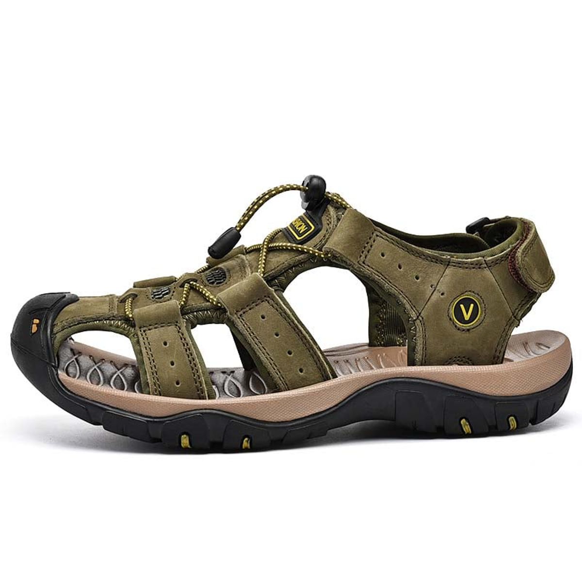 SHANDIAN - Sandalia de Trekking Para Explorar con Estilo Hombre Negro