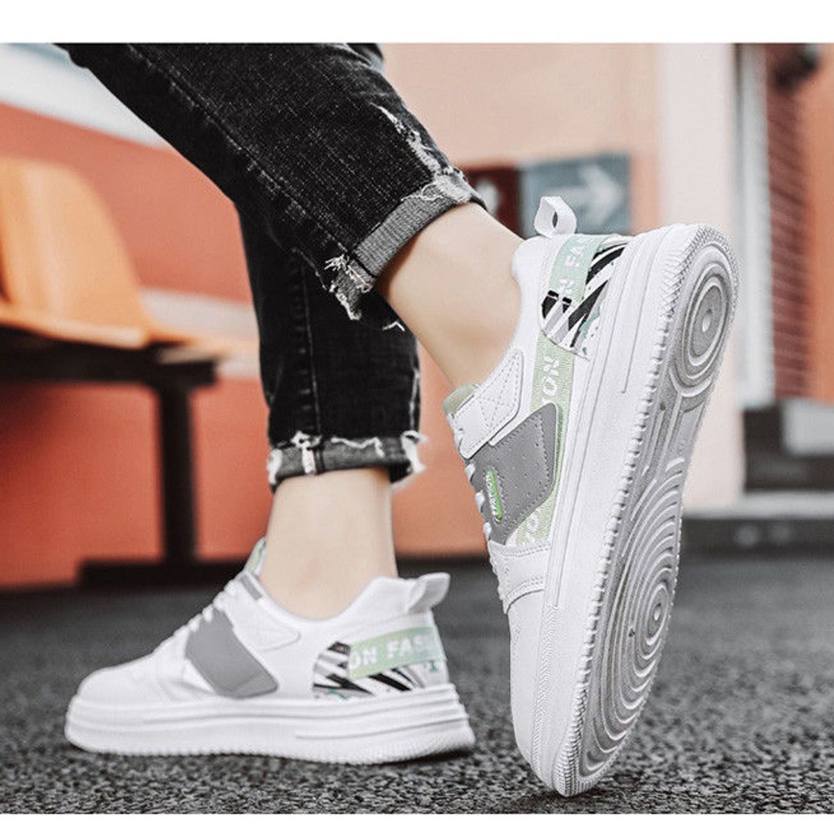BLWOENS - Zapatos deportivas para hombres Zapatillas - Verde