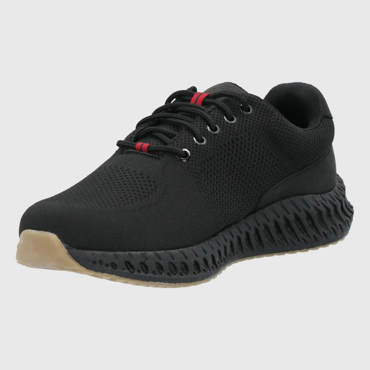 HUSH PUPPIES - Zapatilla Hush Puppies Hombre Spinal Knit Lace Negro HUSH PUPPIES