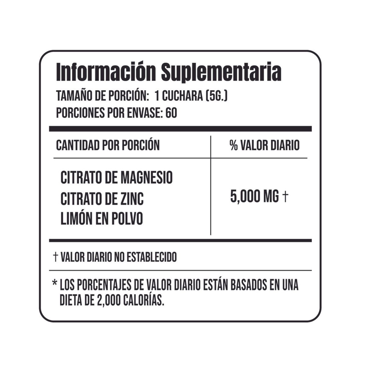 ZENDLAB - Citrato De Magnesio 300 gr Zendlab