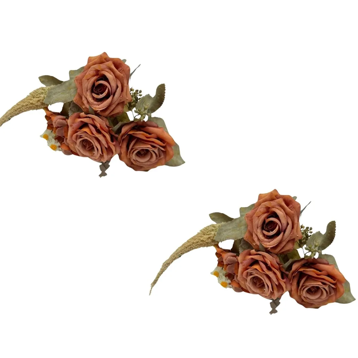 FLORIPA - Pack de 2 Bouquets De Rosa Envejecido 8223-MAR FLORIPASTORE